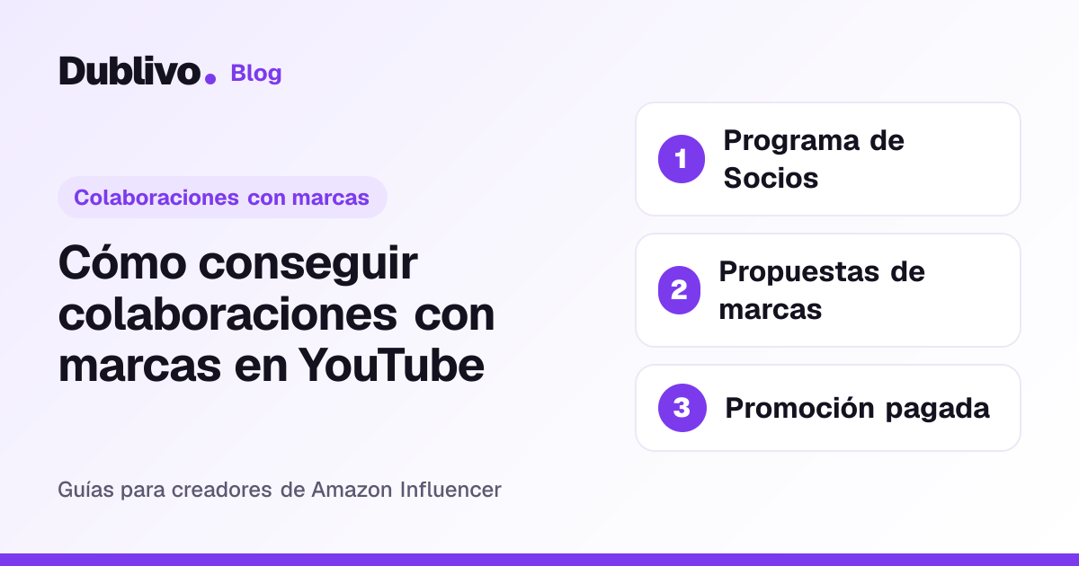 Portada: Cómo conseguir colaboraciones con marcas en YouTube