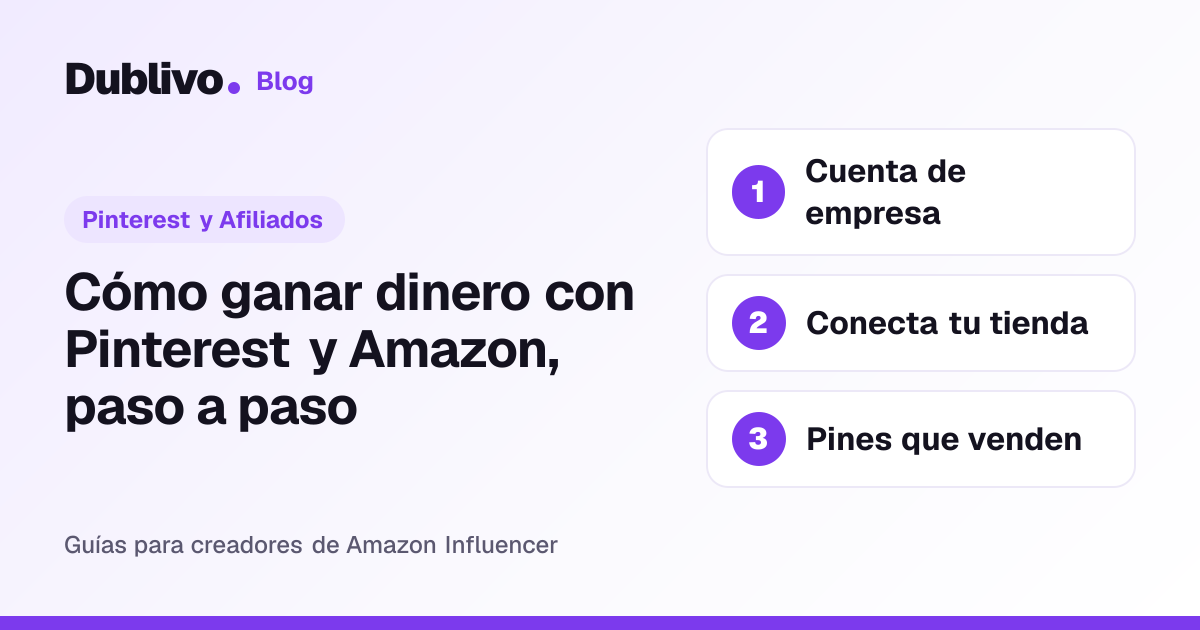 Portada: Cómo ganar dinero con Pinterest y Amazon, paso a paso