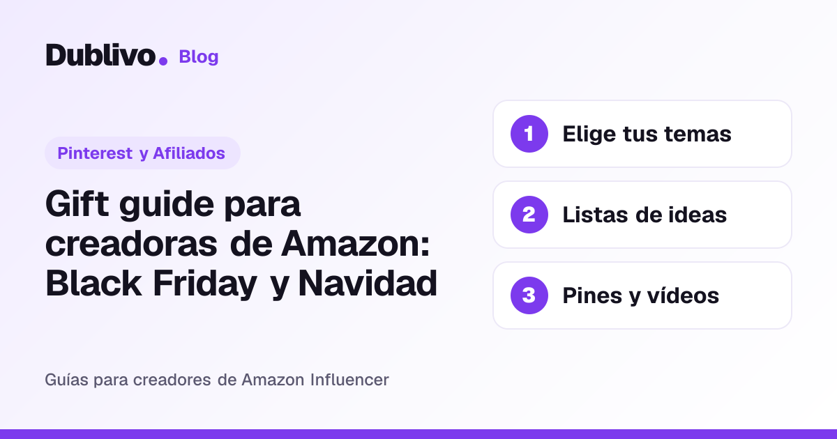 Portada: Gift guide para creadoras de Amazon: Black Friday y Navidad